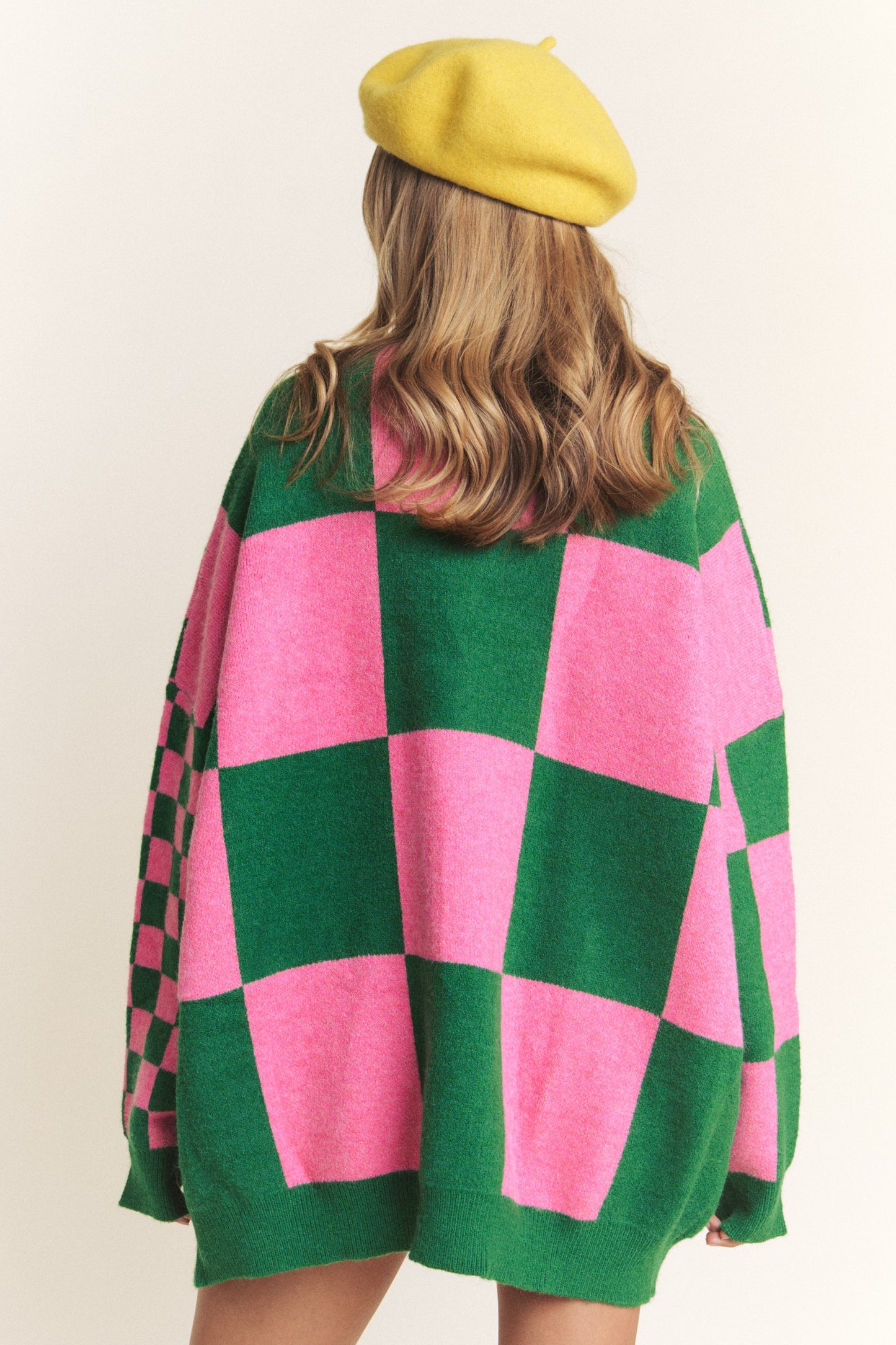 Tabby Oversized Checkered Cardigan RESTOCKED